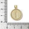 Brass Micro Pave Cubic Zirconia Pendants KK-K385-024G-3