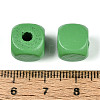 Spray Painted Wooden Beads WOOD-P021-01C-28-3