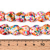 Spray Painted Synthetic Turquoise Beads Strands G-N352-28A-03-4