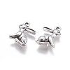 Tibetan Style Alloy Rabbit Pendants TIBEP-1437-AS-LF-1