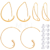 6pcs 3 styles Brass Earring Hooks KK-BC0010-18-1