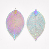 Ion Plating(IP) 304 Stainless Steel Filigree Big Pendants Y-STAS-S108-38-2