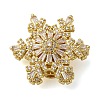 Brass Micro Pave Cubic Zirconia Beads KK-D378-19G-01-1