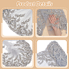 2 Yards Polyester Embroidery Flower Lace Trim DIY-WH0661-27A-4