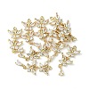 Brass Pave Cubic Zirconia Pendants KK-G462-47KCG-3