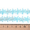 Baking Paint Electroplate Transparent Glass Beads Strands EGLA-N017-07-A02-4
