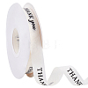 Polycotton Printed Black Word Thank You Ribbon OCOR-CY0004-94A-1