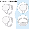 DIY Oval Finger Rings Making Kit DIY-BBC0003-15P-6