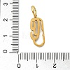 304 Stainless Steel Rhinestone Pendants STAS-A145-04F-G-3