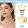 50Pcs Brass Beads KK-BBC0027-41A-2