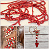 600Pcs Dyed Natural Wood Beads COCO-SC0002-39-6
