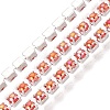 Iron & ABS Plastic Imitation Pearl Tennis Chains CH-Q006-01A-07-1