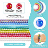 11Strands 11 Colors Electroplate Opaque Glass Beads Strands GLAA-TA0004-34-5