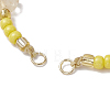 Natural Citrine Chips & Handmade Seed Beads Braided Bracelet Making AJEW-MZ00004-03-2