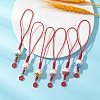 6Pcs Handmade Porcelain Pendant Decorations HJEW-JM04721-1