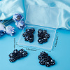 4Pcs Glass Rhinestone Sew on Ornament Accessories FIND-CP0001-09-7