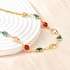 304 Stainless Steel Curb Chain Necklaces NJEW-V009-01G-2