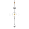 Crystal Glass & Brass Sun Catcher Pendant PW-WG89C1A-06-1