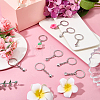 10Pcs Iron Split Key Rings FIND-SC0023-65-4