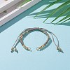 Adjustable Polyester Braided Cord Bracelet Making AJEW-JB00892-07-4