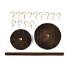 Flat Round Wooden Eyeglasses Organizer Holder ODIS-T002-01A-01-2