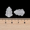 Frosted Transparent Acrylic Beads OACR-P029-04B-01-4