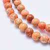 Natural Imperial Jasper Beads Strands G-A175B-8mm-07-4
