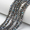 Electroplate Glass Beads Strands EGLA-A034-T1mm-J04-1
