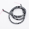 Faceted Non-magnetic Synthetic Hematite Cube Beads Strands G-N0014-26-2
