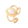 304 Stainless Steel Cuff Open Rings for Women SA-CBA4D5F-02G-2