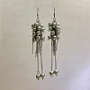 Alloy & Imitation Pearl Dangle Earrings WG71AF7-01-1
