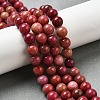 Dyed Natural Malaysia Jade Beads Strands G-G021-02B-19-5