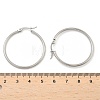 Tarnish Resistant 304 Stainless Steel Hoop Earrings EJEW-F105-08P-4