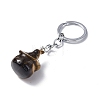 Natural Tiger Eye Keychains KEYC-P011-04P-08-2