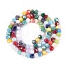 Electroplate Opaque Glass Beads Strands EGLA-A035-P4mm-HA01-2