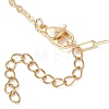 Brass Paperclip Chain Cable Chain Necklace Slider Making AJEW-JB01525-4