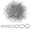 700Pcs 7 Styles 201& 304 Stainless Steel Split Rings STAS-CJ0002-17-3