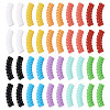  100Pcs 10 Colors Opaque Acrylic Beads OACR-TA0001-22-10