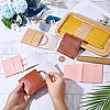 8Pcs 4 Colors Square PU Leather Jewelry Flip Pouches ABAG-CL0001-57-3
