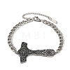 304 Stainless Steel Enamel Link Bracelets BJEW-P356-01A-P-4