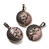 Natural Rhodonite Pendants G-P560-01R-24-1