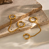 304 Stainless Steel Double Hoop Earrings for Women XJ9052-1-4