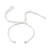 Braided Cotton Cord Bracelet Making MAK-L043-02G-15-1