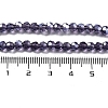 Electroplate Transparent Glass Beads Strands LS-EGLA-A035-T4mm-A15-4