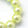 Baking Painted Glass Pearl Bead Strands HY-Q003-3mm-46-3