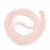 Baking Paint Transparent Glass Beads Strands DGLA-N011-4mm-03-2