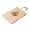 Christmas Theme Printed Kraft Paper Bags with Handles ABAG-M008-08A-3