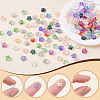 160Pcs 16 Colors Frosted Glass Beads GLAA-AR0001-80-3