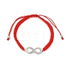 2Pcs Infinity 201 Stainless Steel Link Bracelets BJEW-JB13789-4
