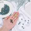 DIY Synthetic Moonstone Beads Stretch Bracelet Making Kits DIY-SC0012-84F-3